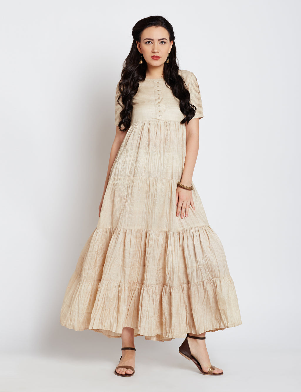 Tussar Women Maxi Dress