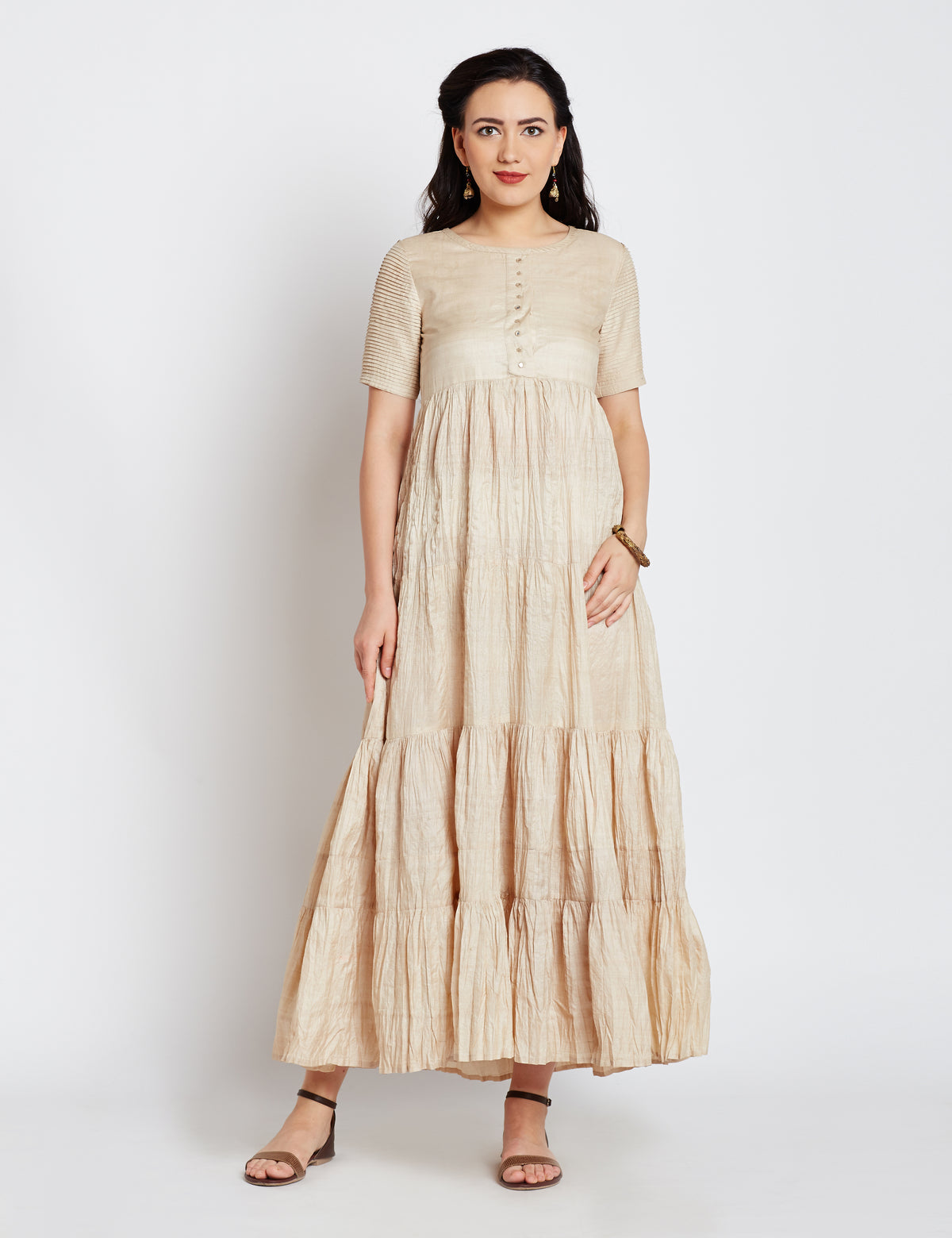 Tussar Women Maxi Dress
