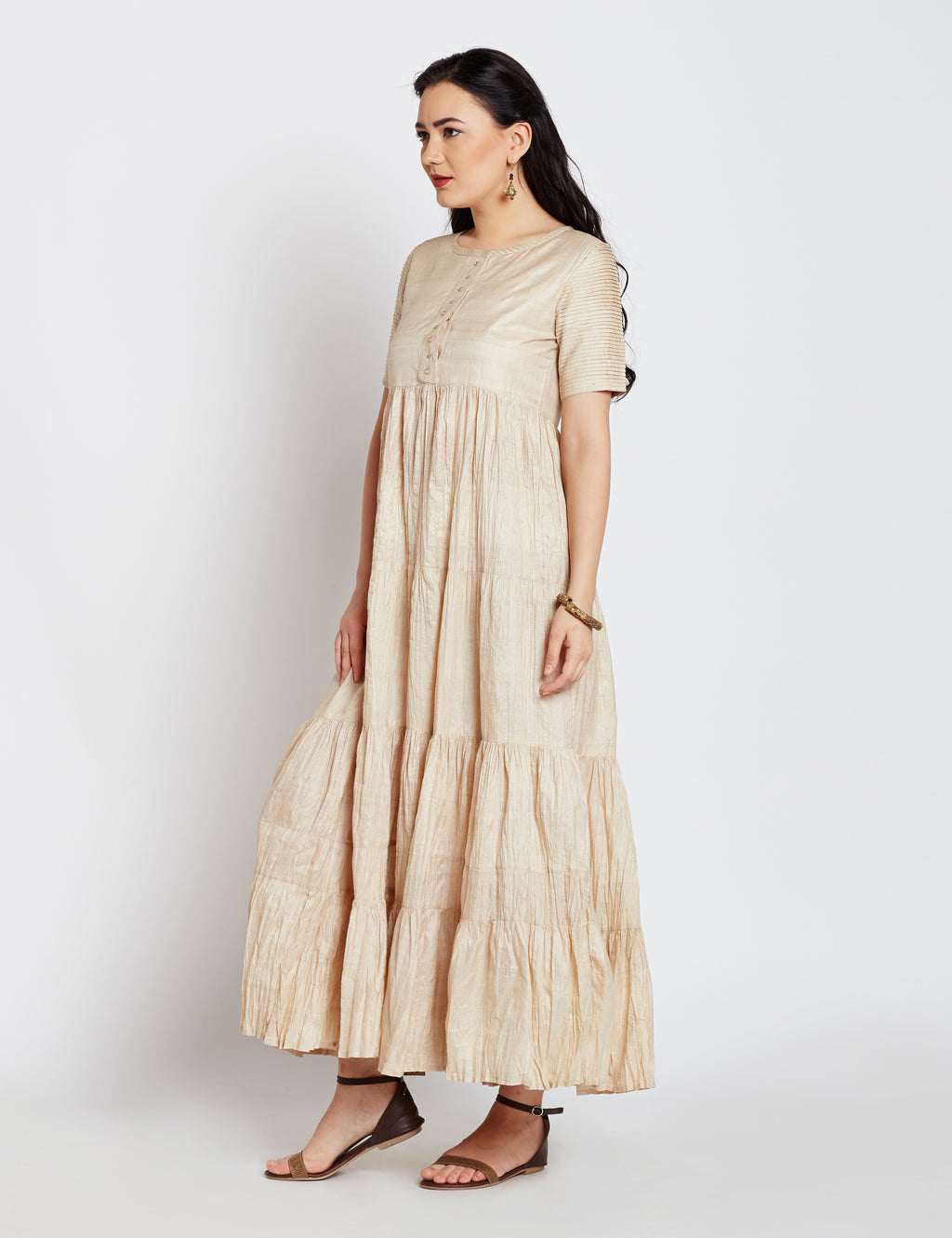 Tussar Women Maxi Dress