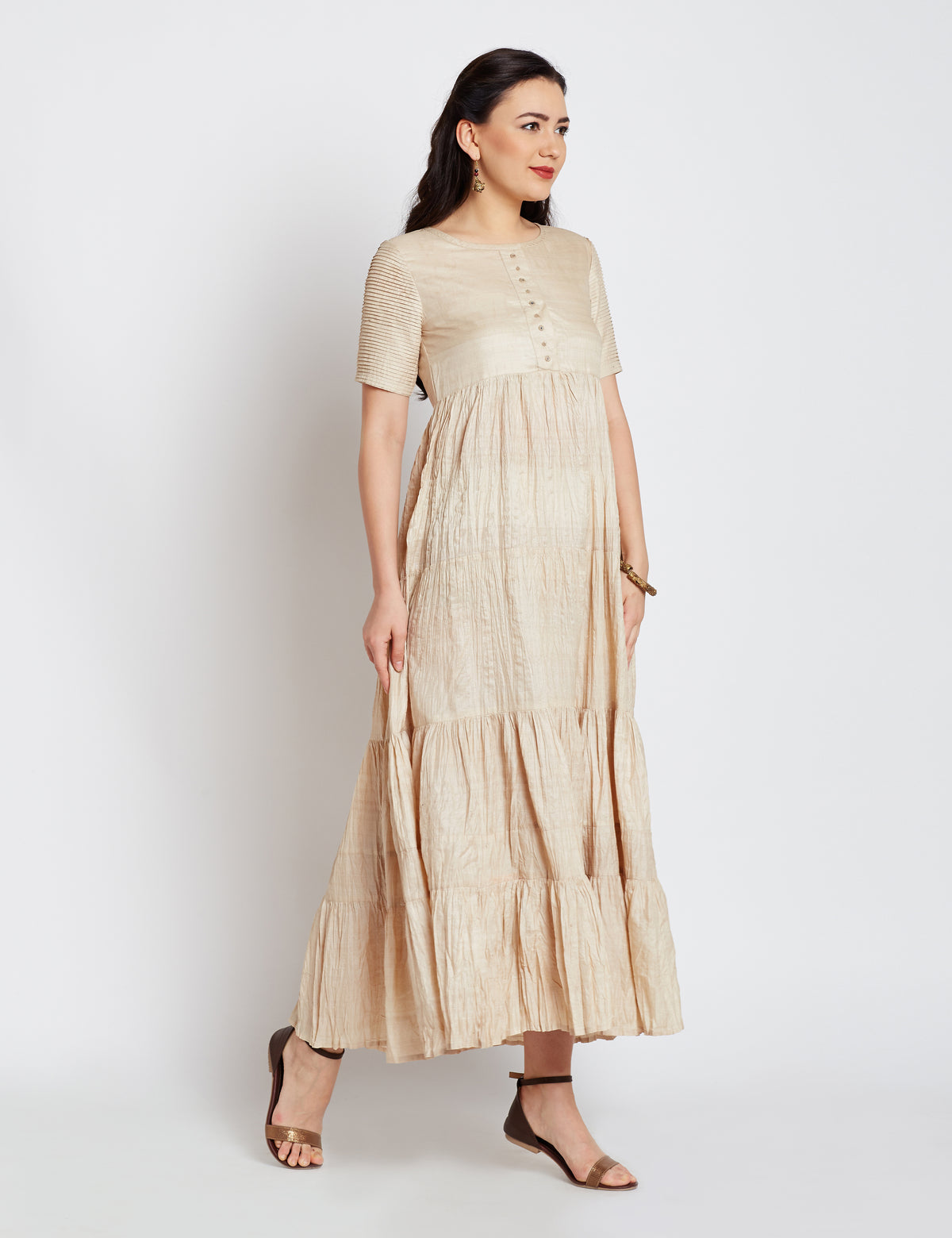 Tussar Women Maxi Dress