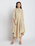 Tussar Women Tiered Dress