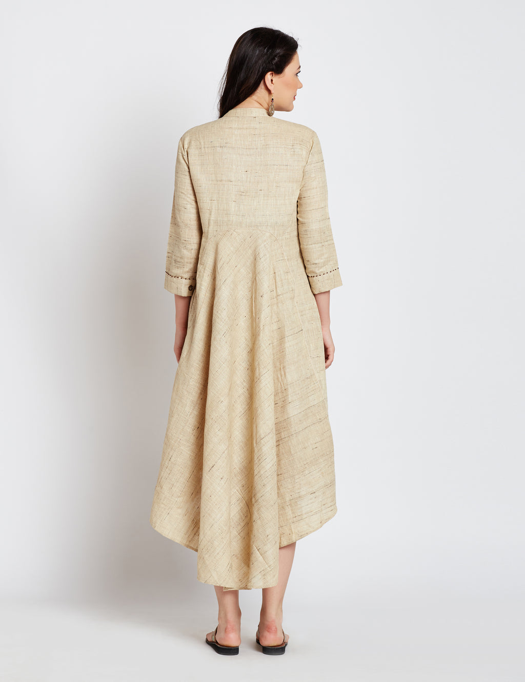 Tussar Women Tiered Dress