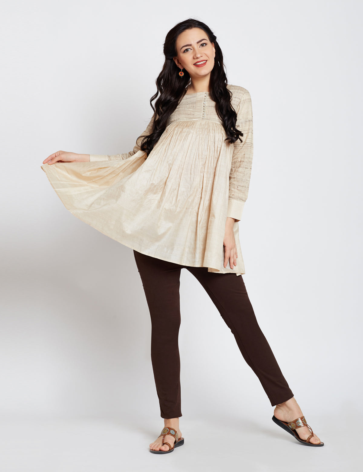 Tussar Khadi Women Kurti