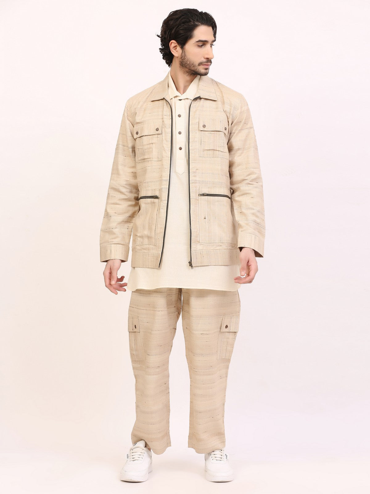Tussar Katia Co-Ord Set Men