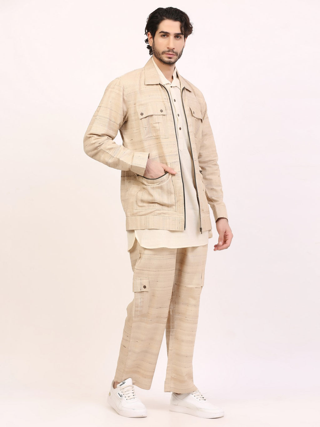 Tussar Katia Co-Ord Set Men