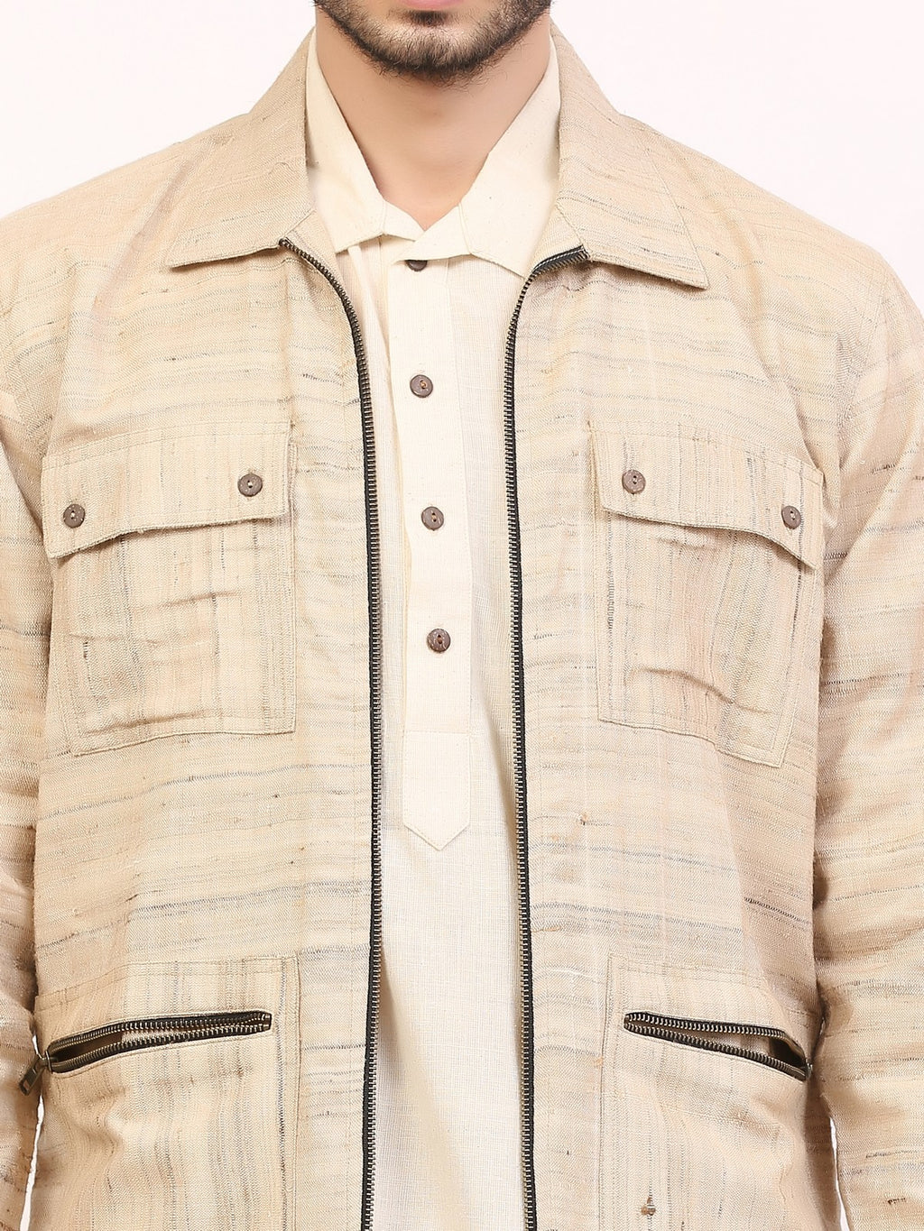 Tussar Katia Co-Ord Set Men