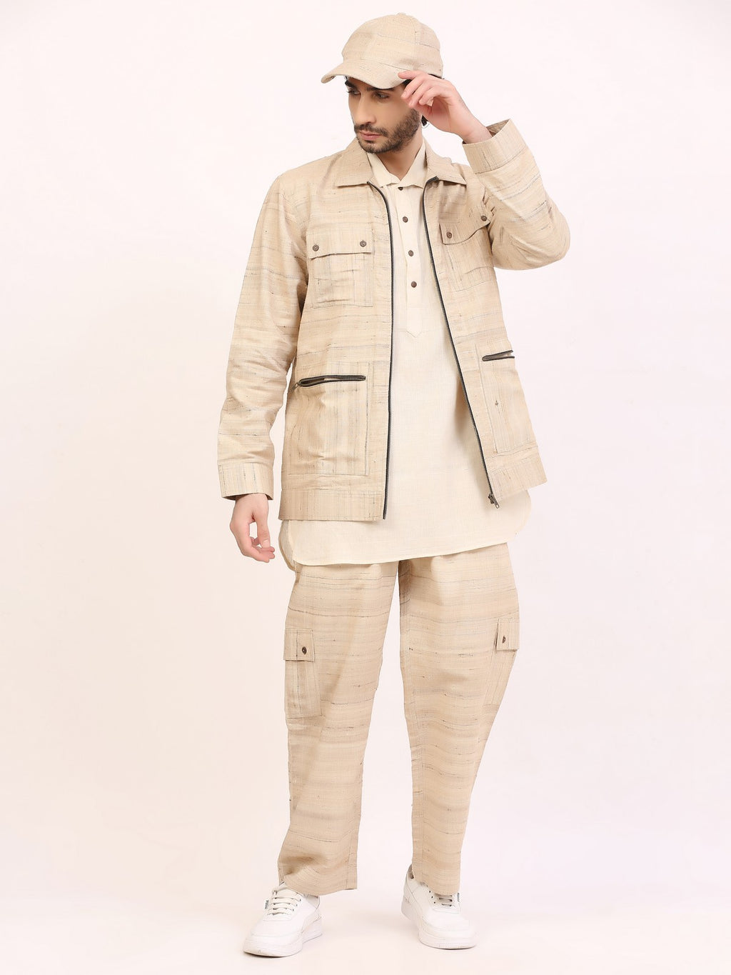 Tussar Katia Co-Ord Set Men