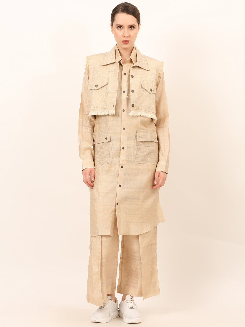 Tussar Katia Co-Ord Set Women Premium