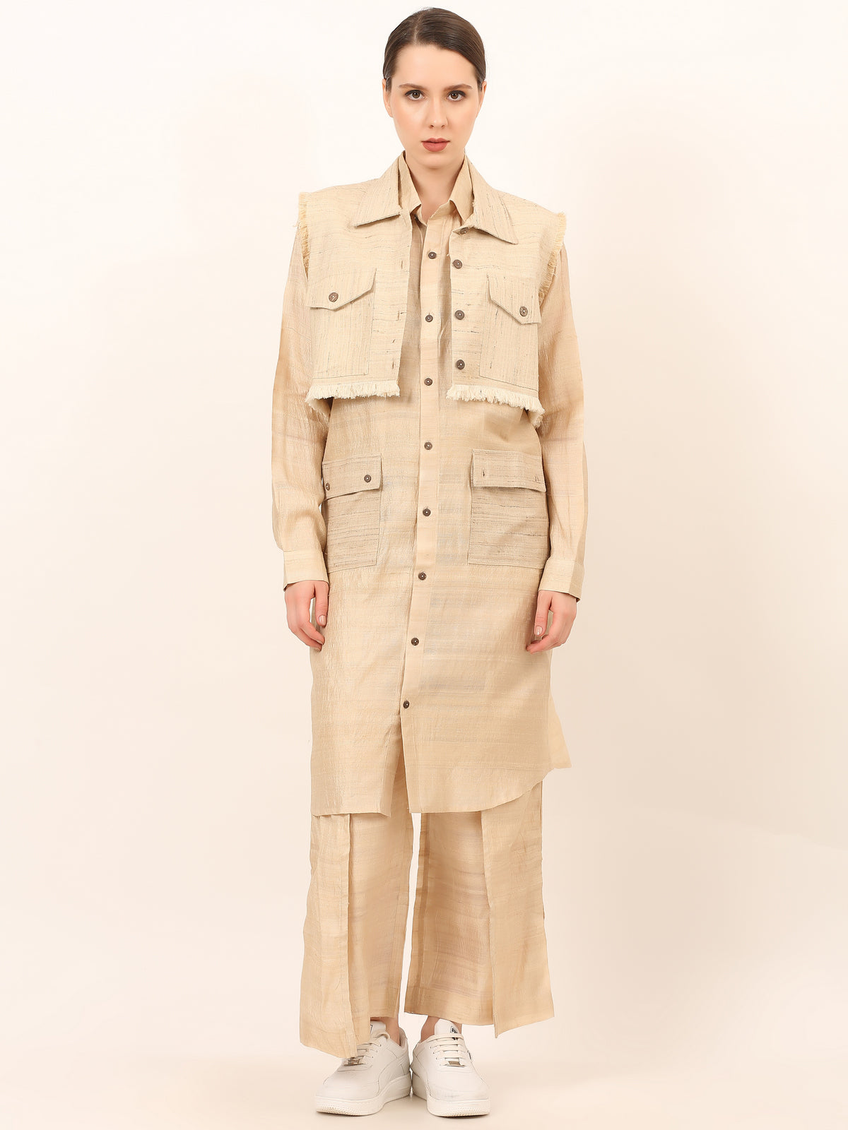 Tussar Katia Co-Ord Set Women Premium
