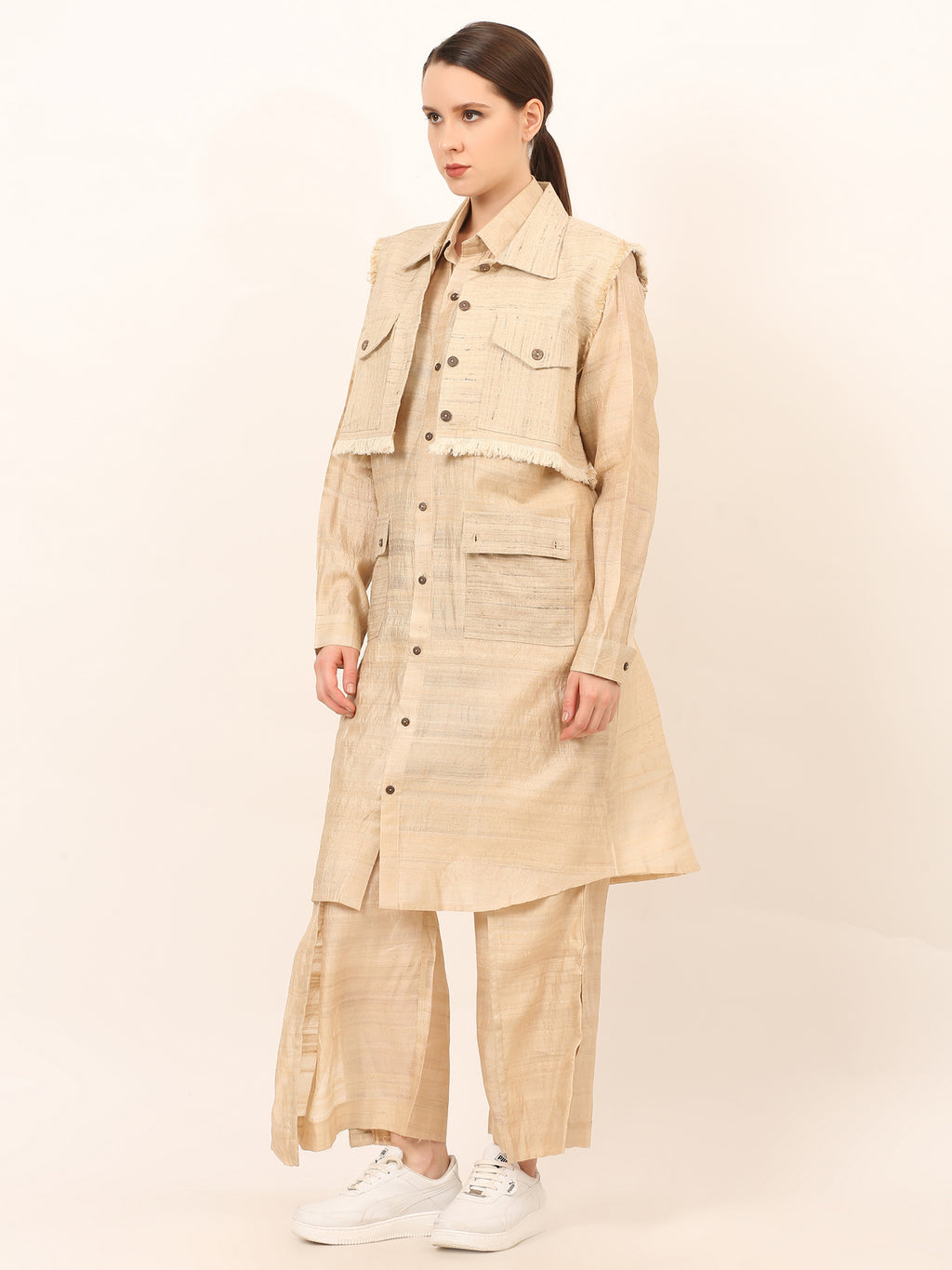 Tussar Katia Co-Ord Set Women Premium