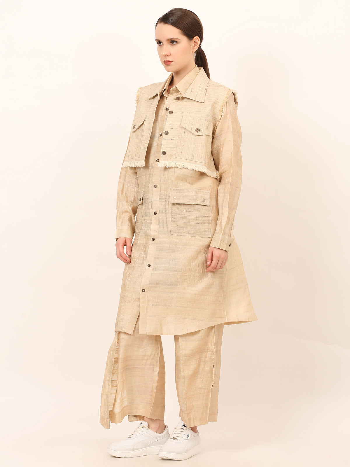 Tussar Katia Co-Ord Set Women Premium