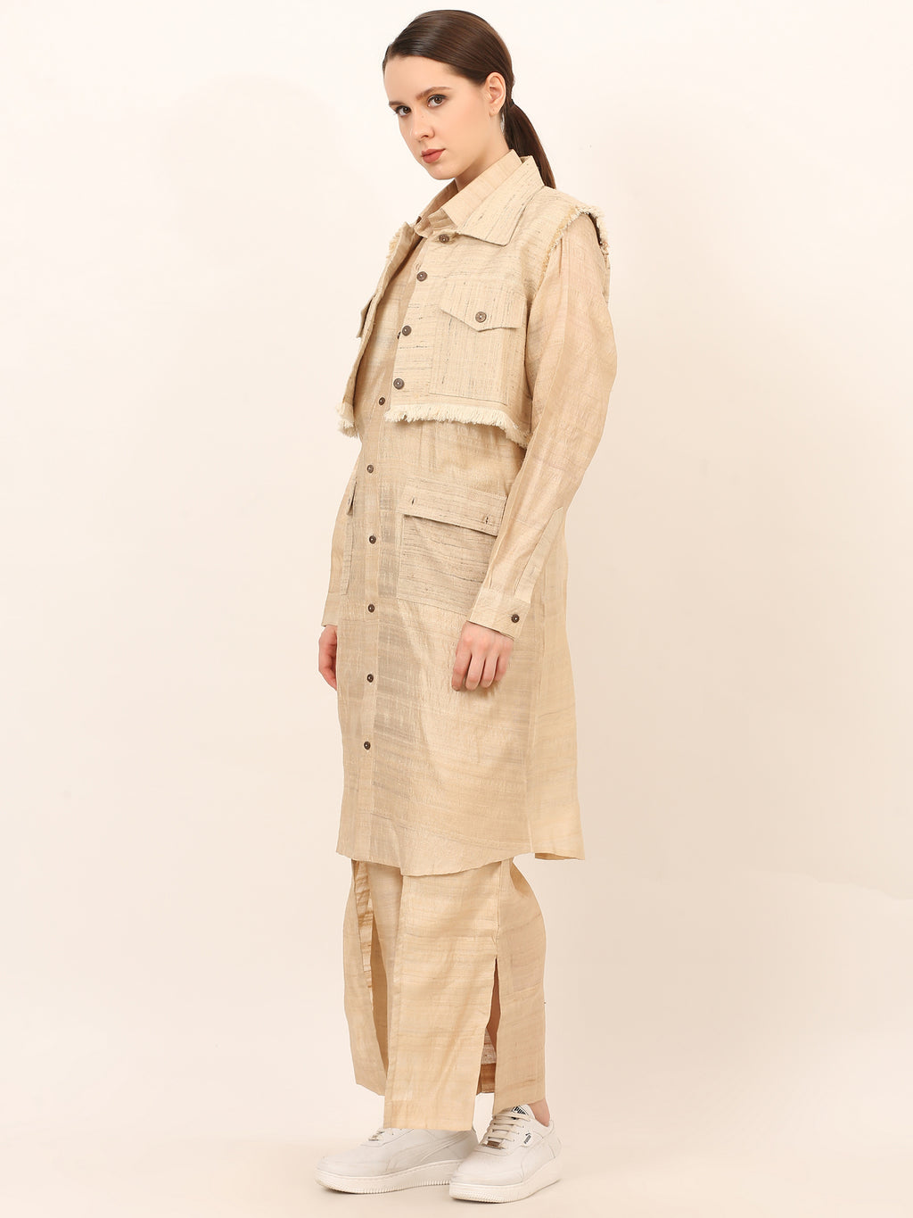 Tussar Katia Co-Ord Set Women Premium
