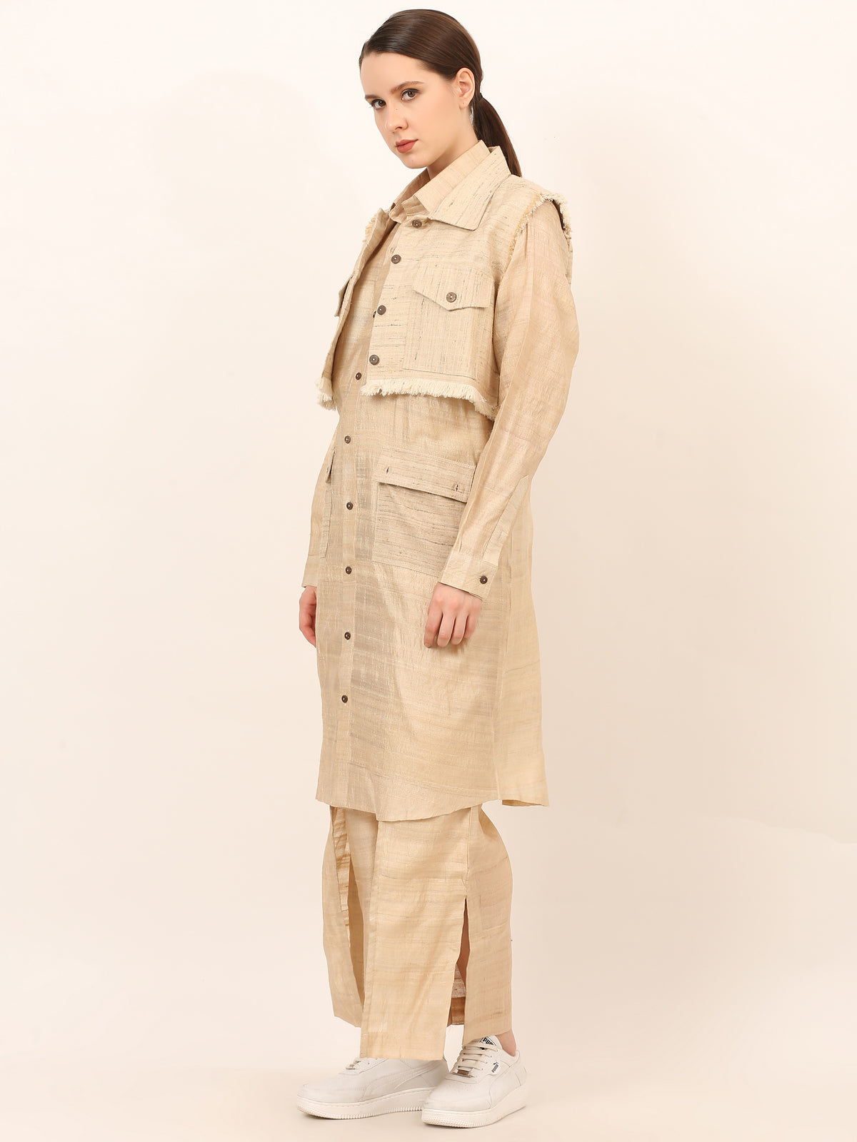 Tussar Katia Co-Ord Set Women Premium