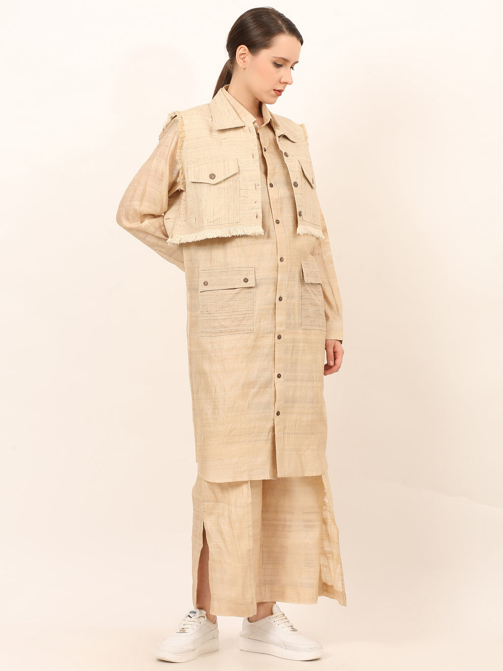 Tussar Katia Co-Ord Set Women Premium