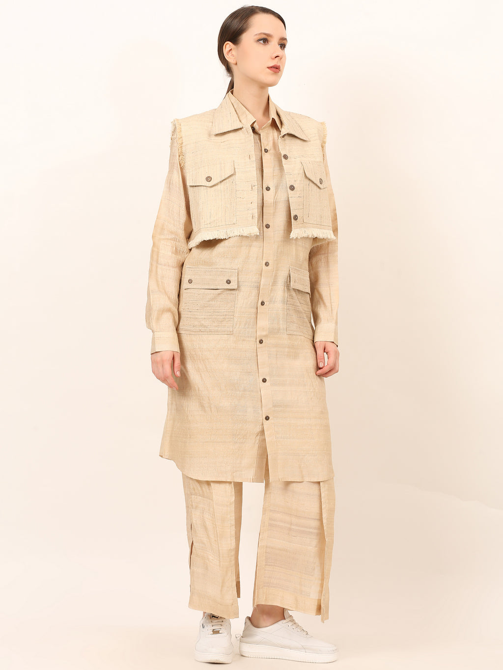 Tussar Katia Co-Ord Set Women Premium