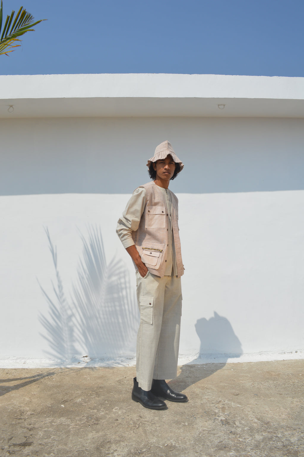 Cotton Utility Waist Jacket