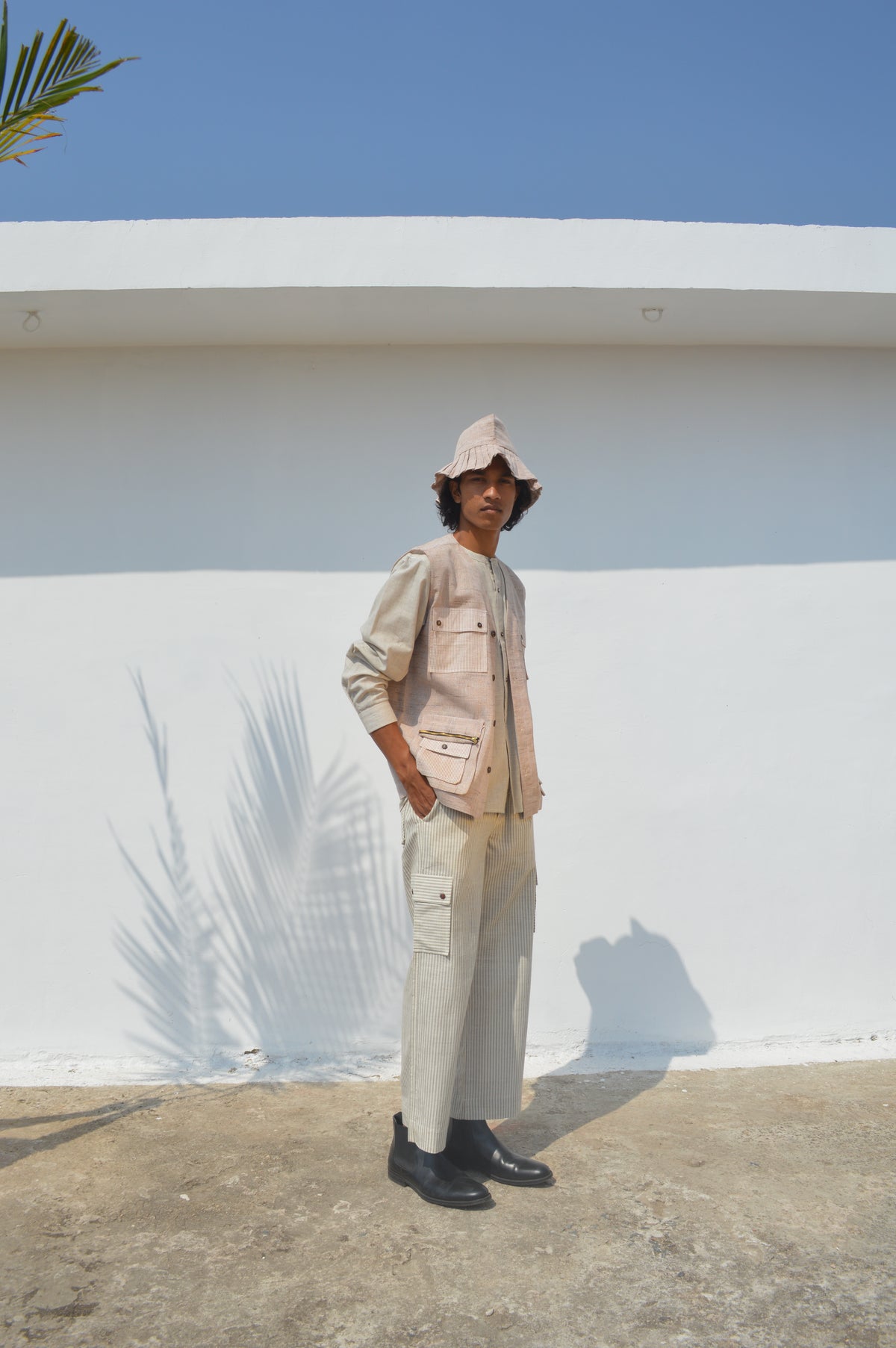Cotton Utility Waist Jacket