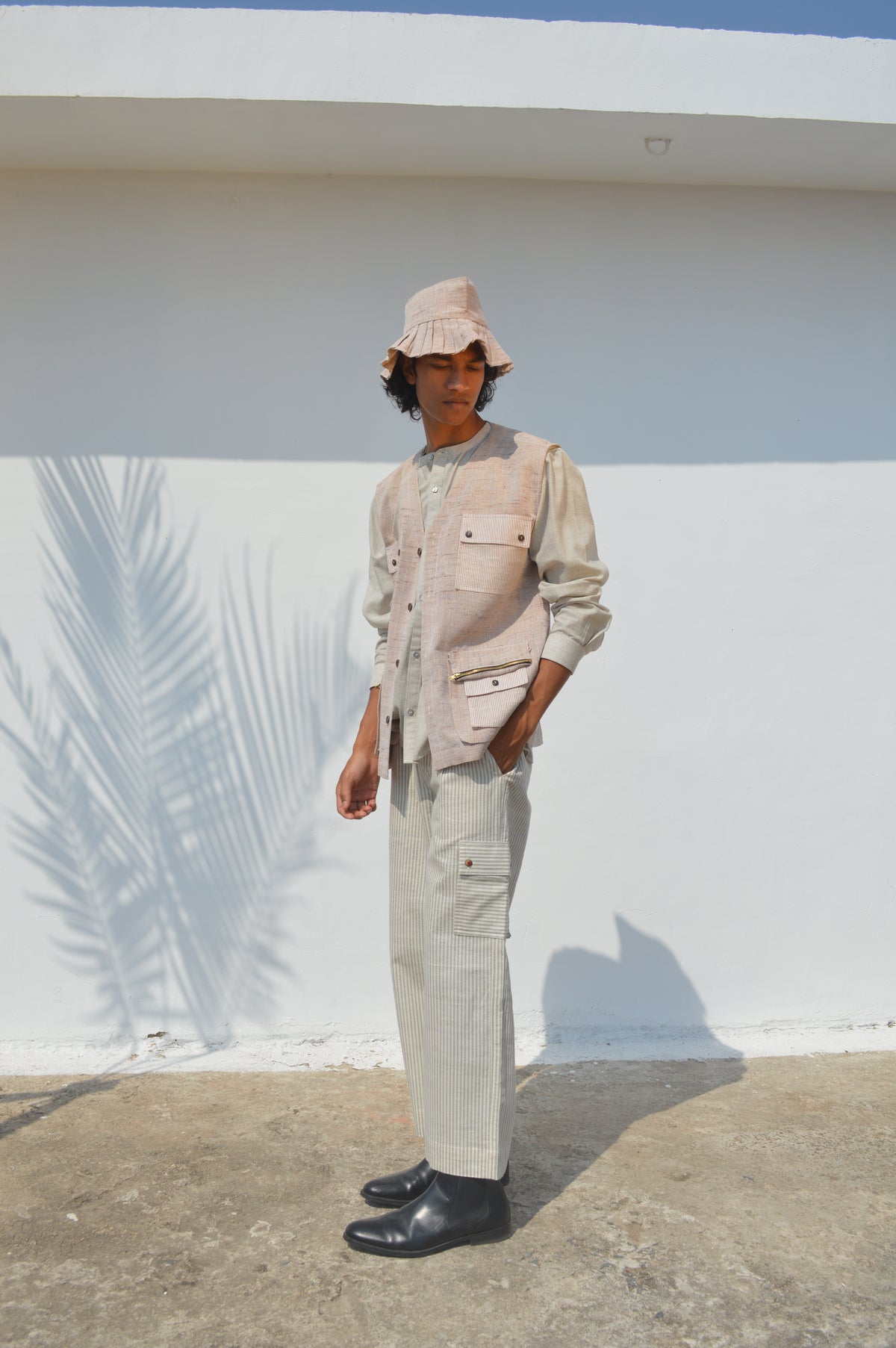 Cotton Utility Waist Jacket