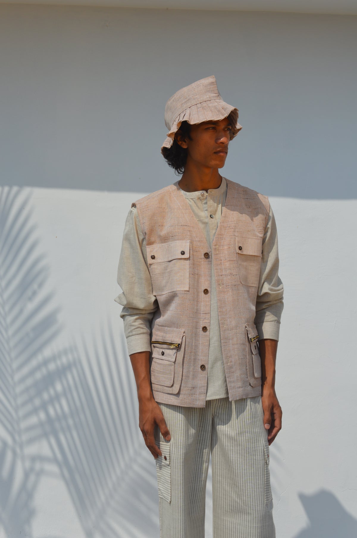 Cotton Utility Waist Jacket