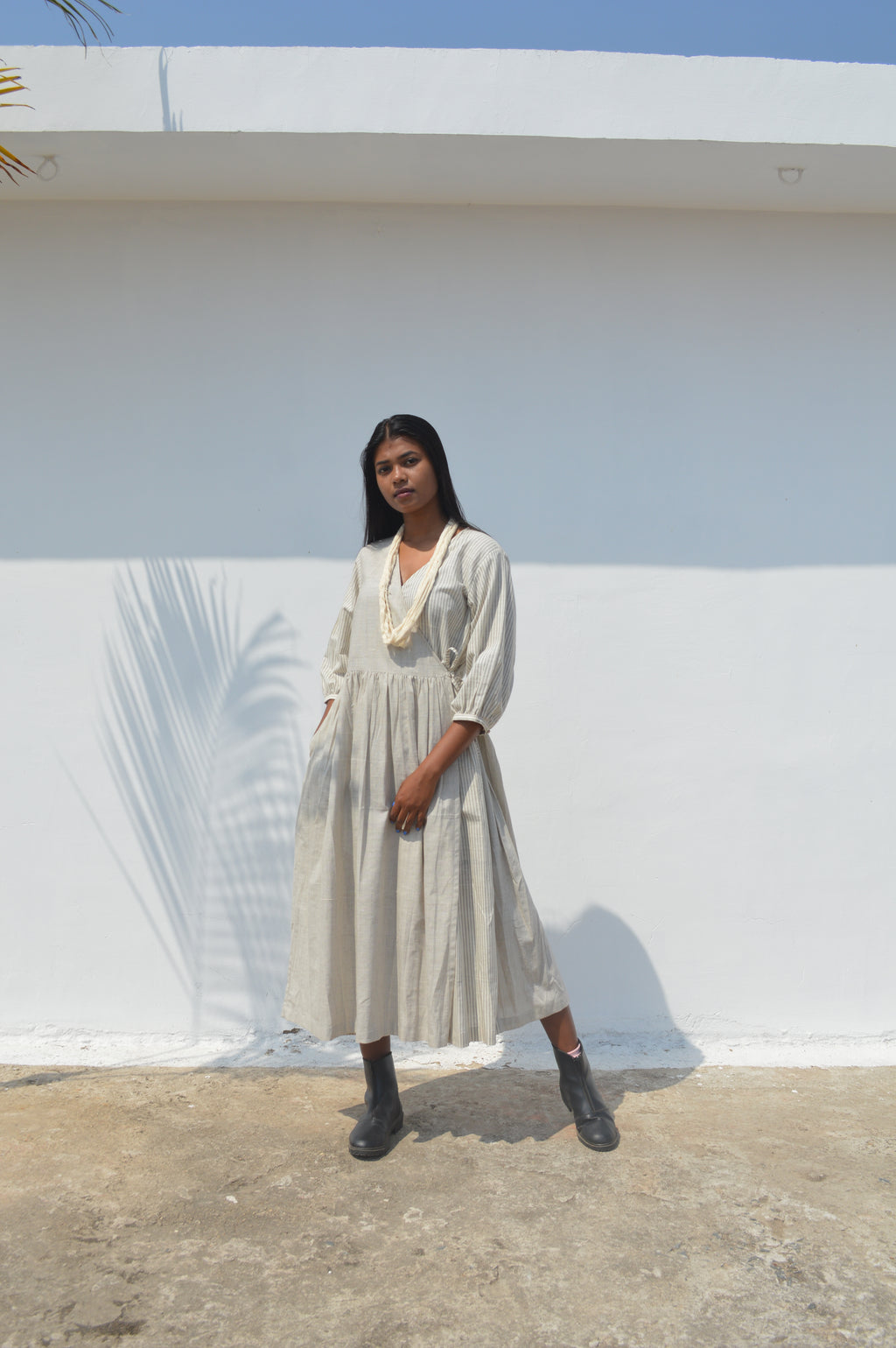 Khadi Angrakha Dress