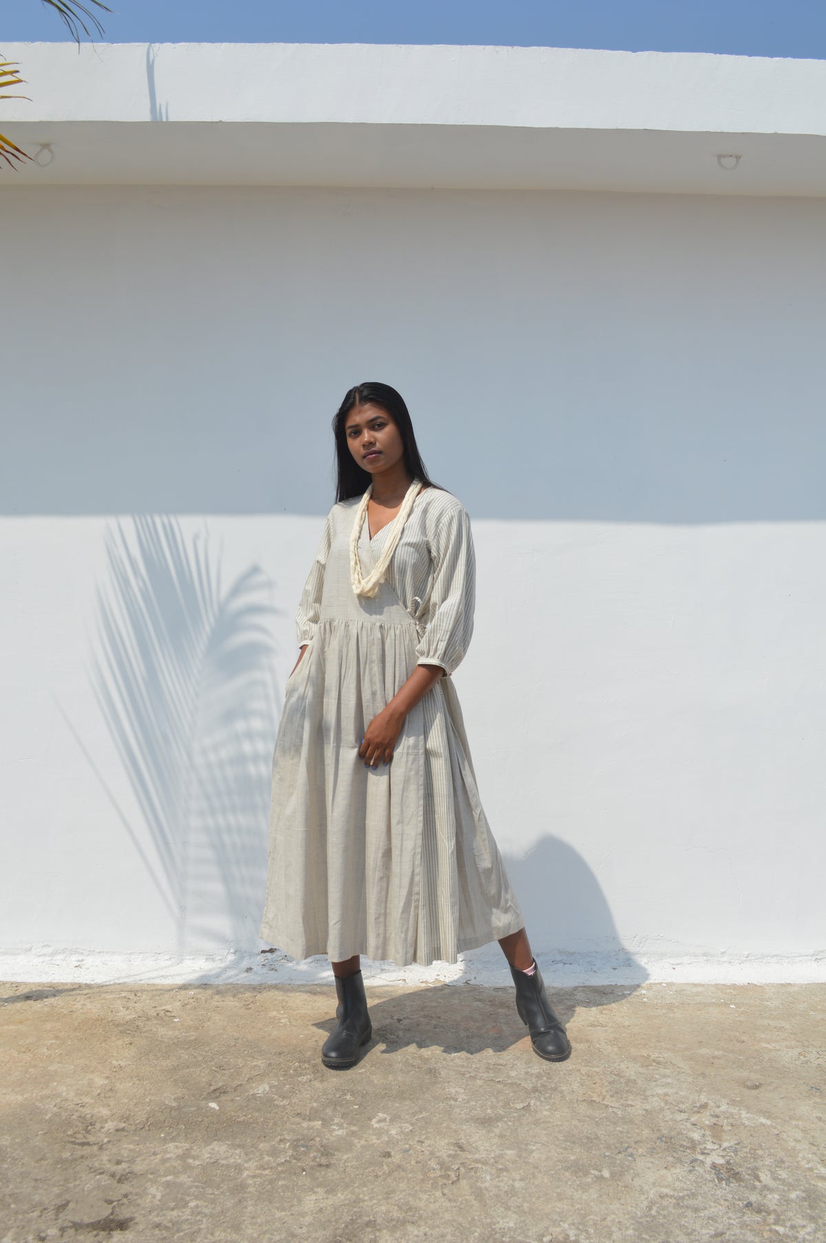 Khadi Angrakha Dress