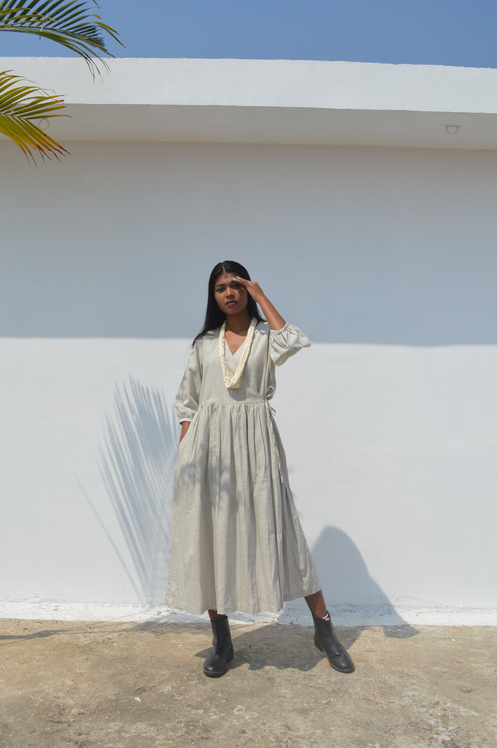 Khadi Angrakha Dress